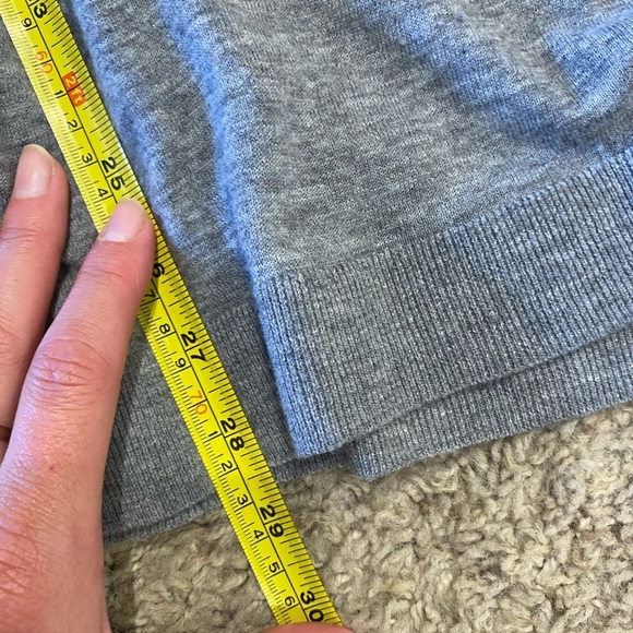 Theory Women’s Open Front Cardigan Featherweight Cashmere in Grey M Athleisure - Picture 6 of 7